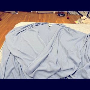 Light sky blue Plus size poncho size 2XL